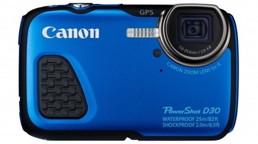 For people who need a tough-camera, the Canon PowerShot D30 is waterproof to 25 m, shockpr...