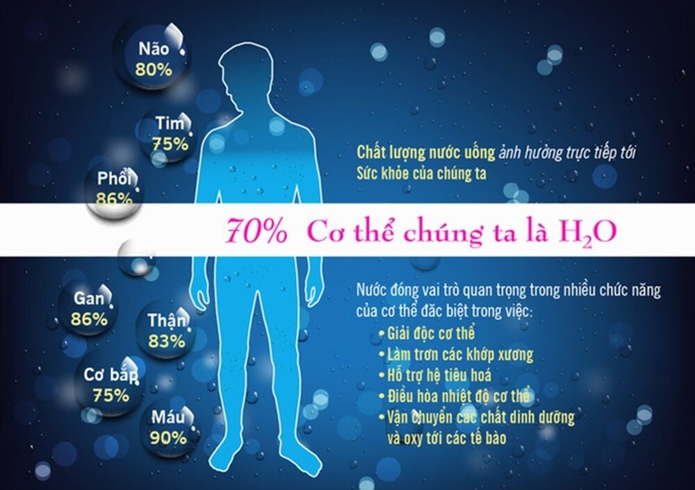 70% cơ thể chúng ta là nước