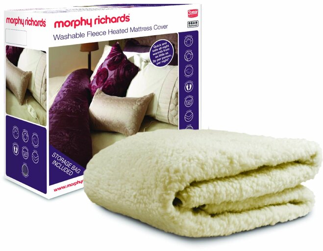 Morphy Richards Dual Washable Fleece Mattress Cover.