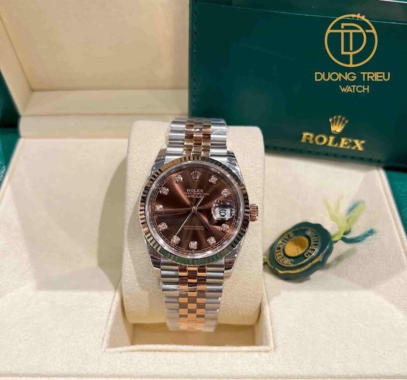 Đồng Hồ Rolex Datejust Demi 126331 Mạ Vàng 18k Custom Top Quality 1-1-new-2023