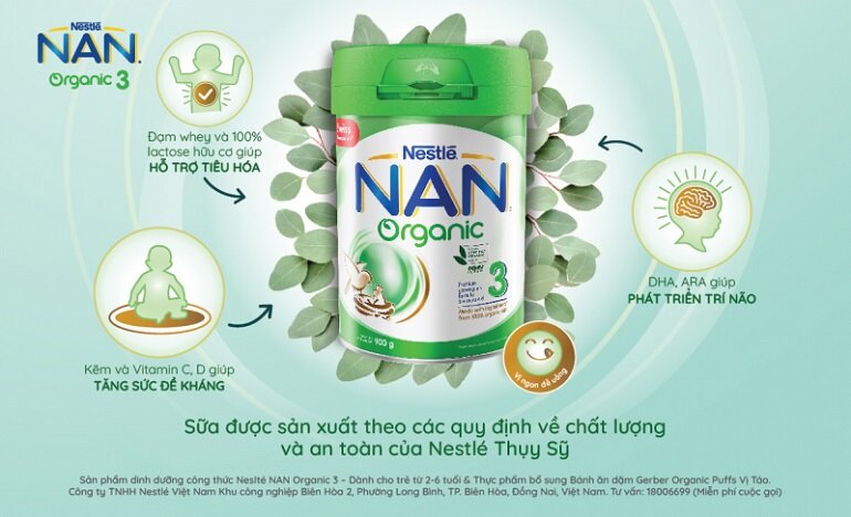 Sữa bột Nan Organic số 3