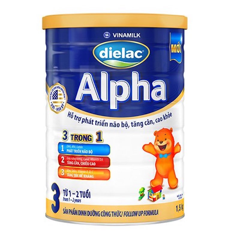 Sữa Dielac Alpha với công thức đặc biệt giúp trẻ phát triển toàn diện