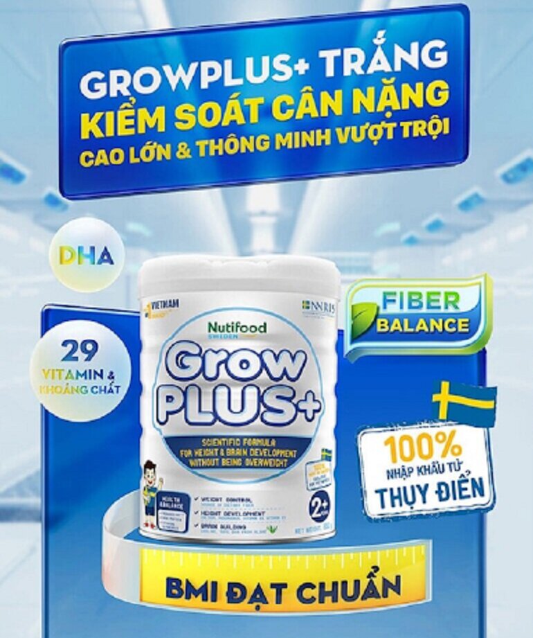 Top 3 sữa bột Grow Plus tốt nhất trên thị trường