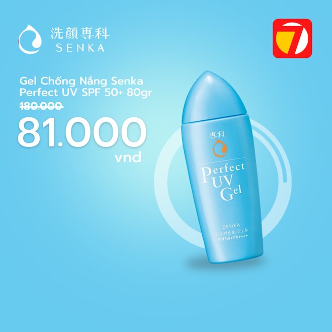 Gel Sữa Chống Nắng Senka Perfect UV Gel N SPF50+ PA++++ Dành Cho Mặt Và Toàn Thân 80ml