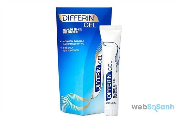 Kem trị mụn Differin Adaplene Gel 0.1% Acne Treatment, $12