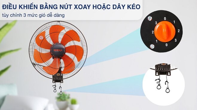 Quạt treo tường Senko TC1622