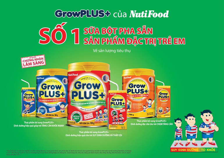 Grow Plus Nutifood là dòng sản phẩm sữa bột uy tín và chất lượng được nhiều mẹ tin dùng (Nguồn: plo.vn)