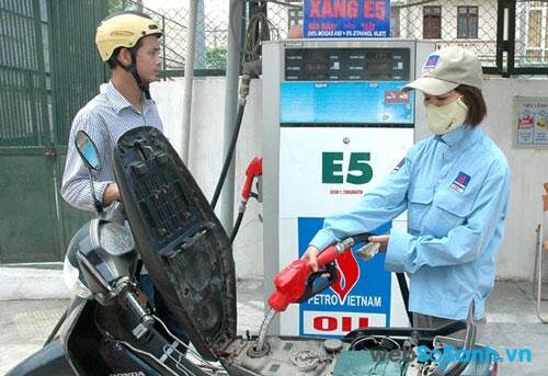 Xăng sinh học E5 chứa 5% Etanol và 95% xăng A92