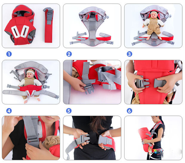 Địu trẻ em Baby Carrier 6 tư thế