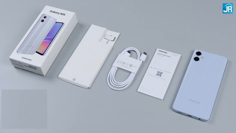 mở hộp samsung galaxy a05