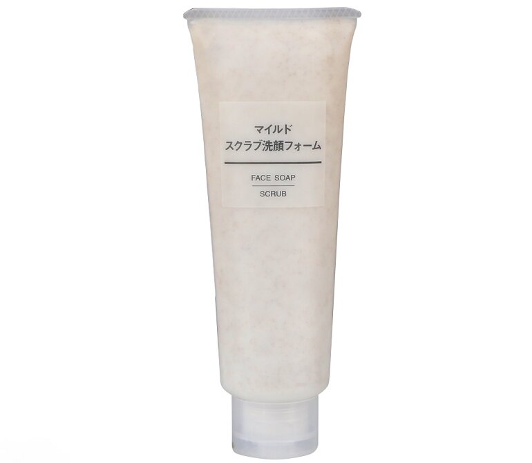 Sữa rửa mặt tẩy da chết Muji Face Soap Scrub