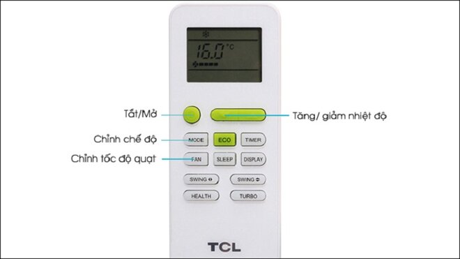 Cách sử dụng điều khiển điều hòa TCL Cách sử dụng điều khiển điều hòa TCL