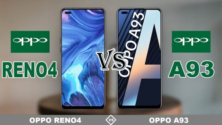 so sánh Oppo A93 và Reno4