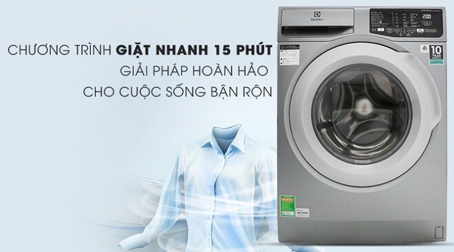 Chế độ giặt nhanh giúp tiết kiệm thời gian