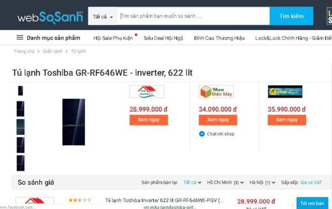 giá tủ lạnh 4 cửa Toshiba inverter 622 lít GR-RF646WE-PGV(24)