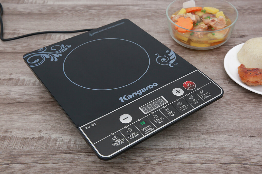 Bếp từ Kangaroo hiện đại, an toàn, nhiều tính năng thông minh