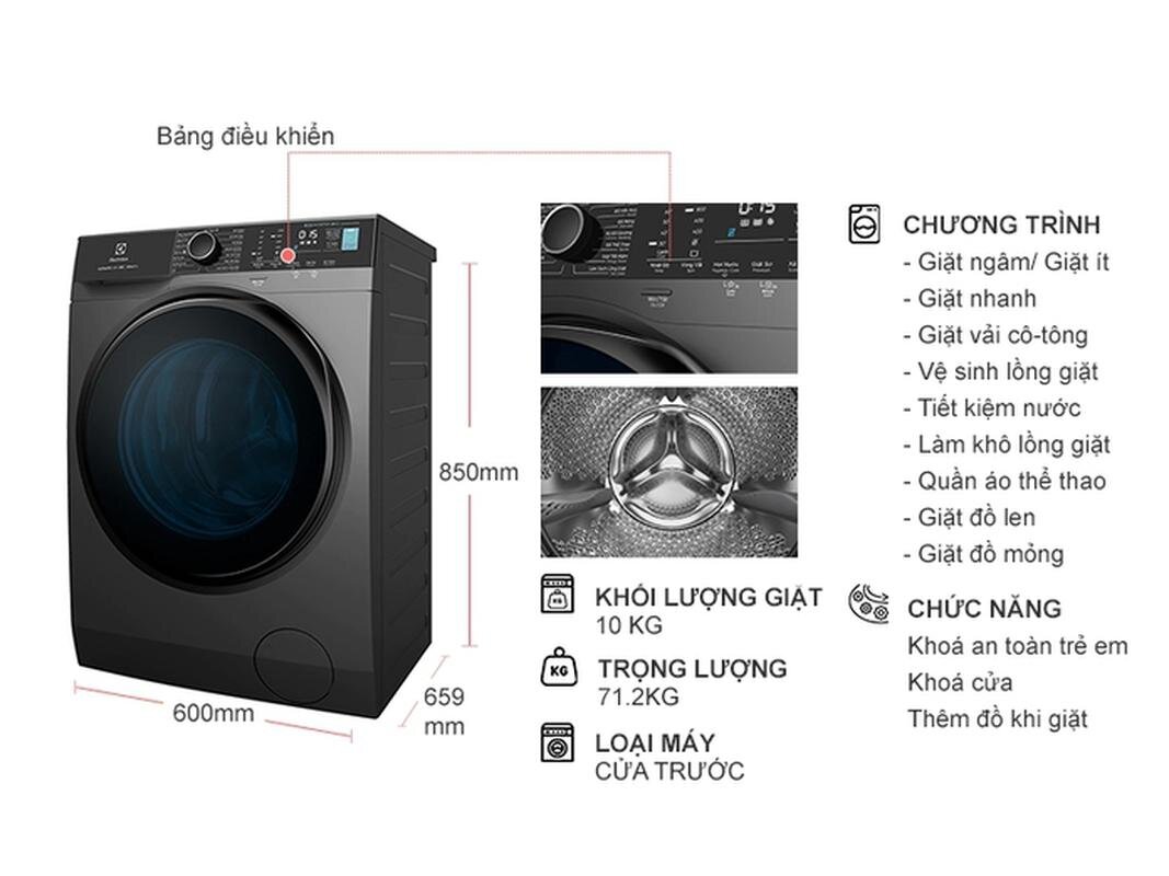 Tại sao bạn nên chọn mua máy giặt cửa ngang Electrolux 10kg?