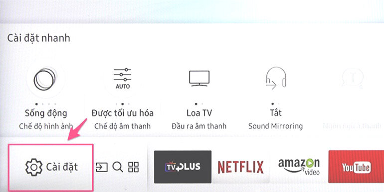 Hướng dẫn cách dò kênh trên smart tivi Samsung 2018