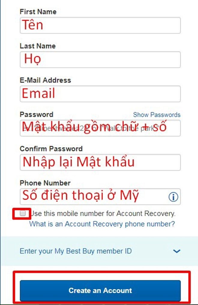 hướng dẫn đăng ký và mua hàng trên best buy