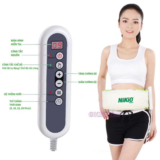 Máy rung giảm mỡ bụng Nhật Bản Nikio NK-168