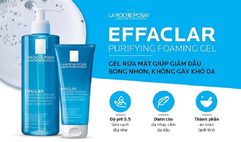 sữa rửa mặt La Roche-Posay Effaclar Foaming Gel