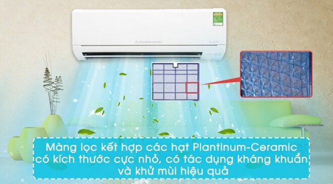 điều hòa Mitsubishi Electric 12000BTU 2 chiều Inverter HL25VA