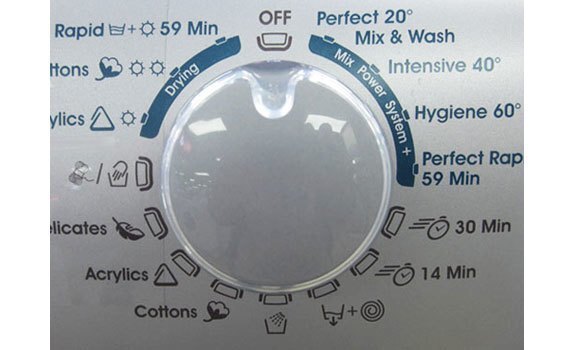 các chế độ giặt máy giặt sấy Candy GVW5117LWHCS-S