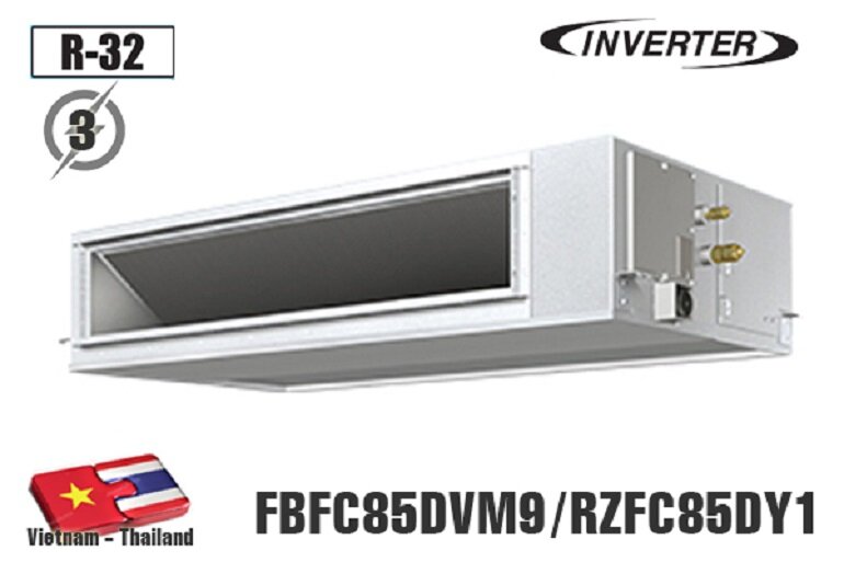 điều hòa Daikin Inverter 28000 BTU 1 chiều FBFC85DVM/RZFC85DY1 gas R-32
