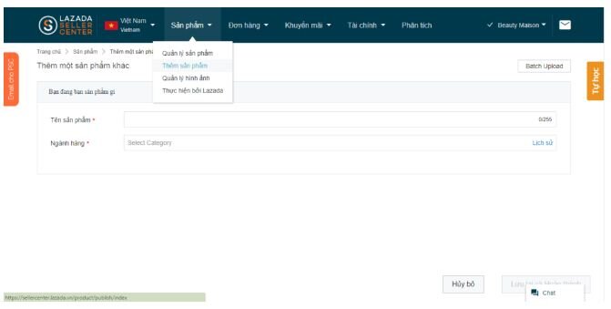 Đăng sản phẩm hàng loạt lên Lazada