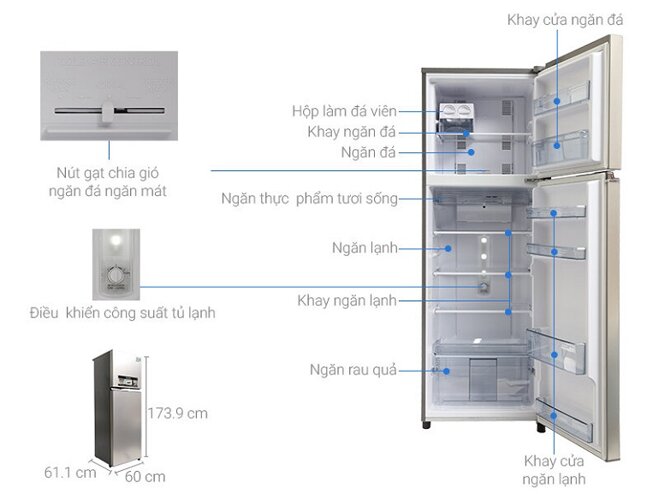 Tủ lạnh Panasonic NR-BL348PSVN 307 lít