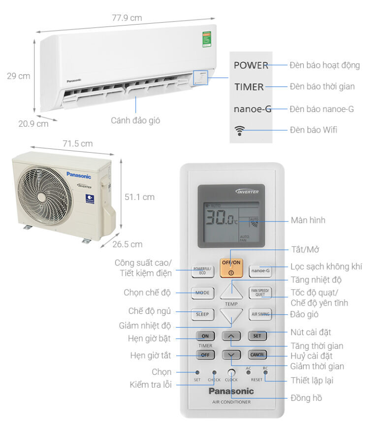 Điều hòa Panasonic CU/CS-PU9ZKH-8M