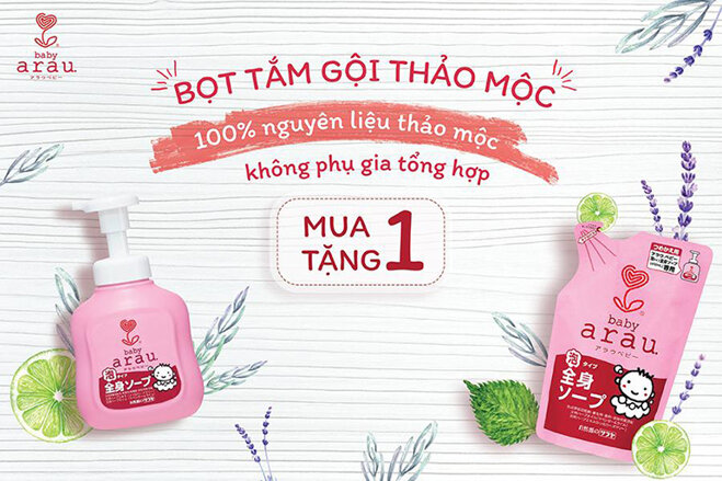 Sữa tắm Arau Baby (Nguồn: slatic.net)