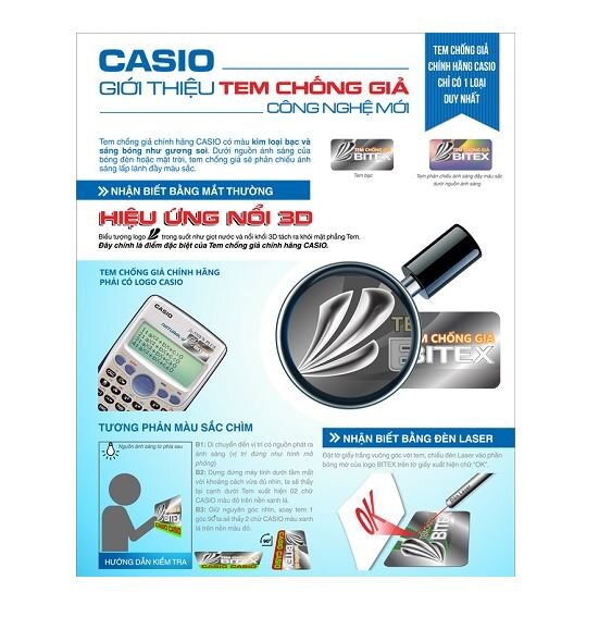 Cách phân biệt máy tính Casio fx 570ES Plus thật giả