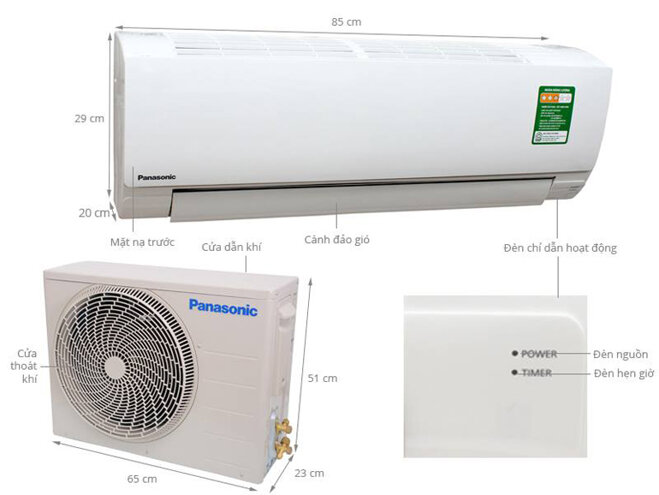 Điều hòa Panasonic 1 chiều 12000btu N12SKH-8