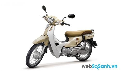 Màu vàng đất nổi bật trên Honda Dream 2015