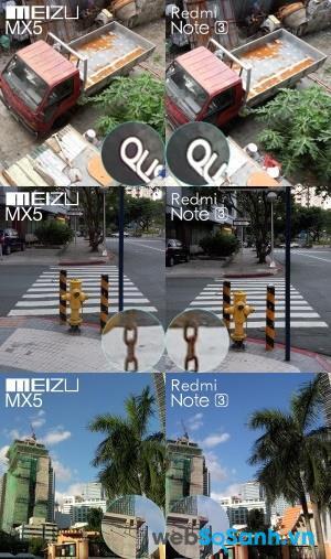  So sánh ảnh chụp từ camera của điện thoại MX5 và điện thoại Redmi Note 3