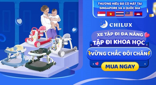 Xe tập đi Chilux là sản phẩm được nhiều phụ huynh tin dùng