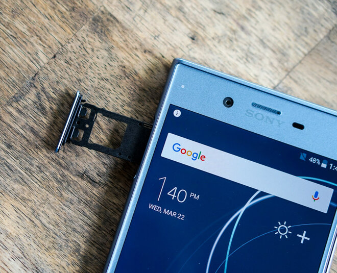 Khay sim kép của Sony Xperia XZs