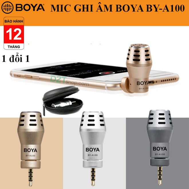 Mic thu âm cho điện thoại iPhone BOYA BY-A100