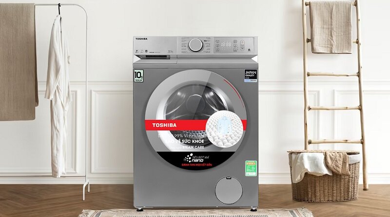Máy giặt Toshiba lồng ngang Inverter 10.5 kg TW-BL115A2V SS giá siêu rẻ, chất lượng quá tốt cho năm 2025