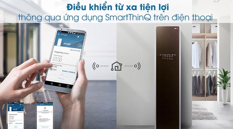 Kết nối thông minh với điện thoại thông qua app