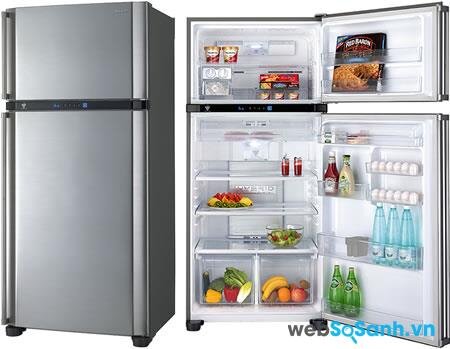 Giá tủ lạnh Sharp khá hợp lý với túi tiền người tiêu dùng
