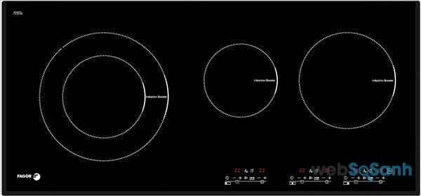bếp từ 3 vùng nấu Fagor 