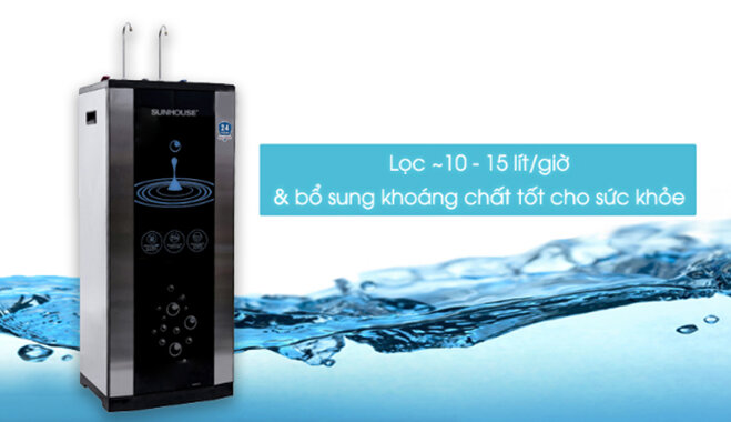 Máy lọc nước RO nóng lạnh Sunhouse SHR76210CK 10 lõi - Giá rẻ nhất: 4.199.000 vnđ