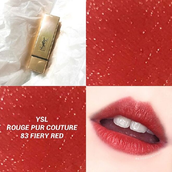 Dòng son môi YSL Fiery Red thịnh hành