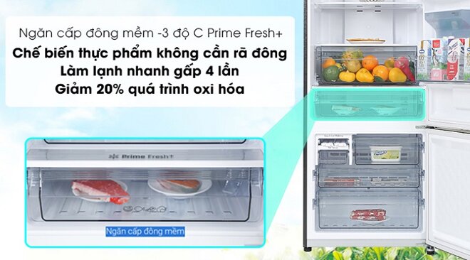 Tủ lạnh Panasonic có ngăn đông mềm