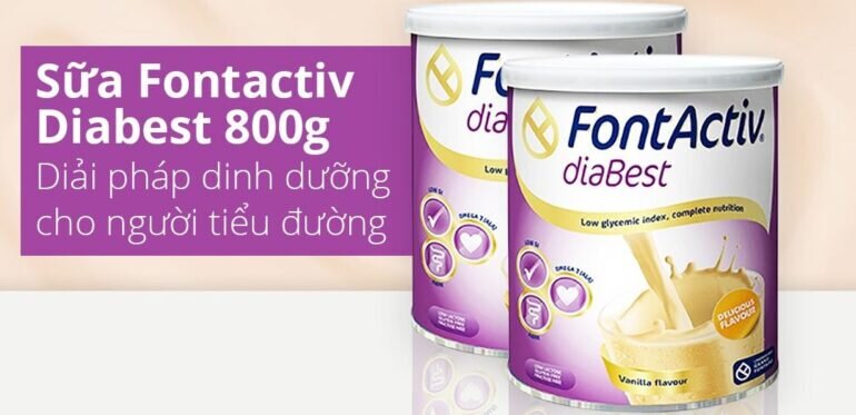 Sữa Fontactiv Diabest - Giá tham khảo: 640.000 vnd/hộp 800g