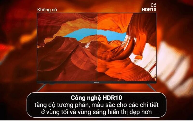 Công nghệ hình ảnh trên smart tivi Sharp 32 inch 2T-32EGX2