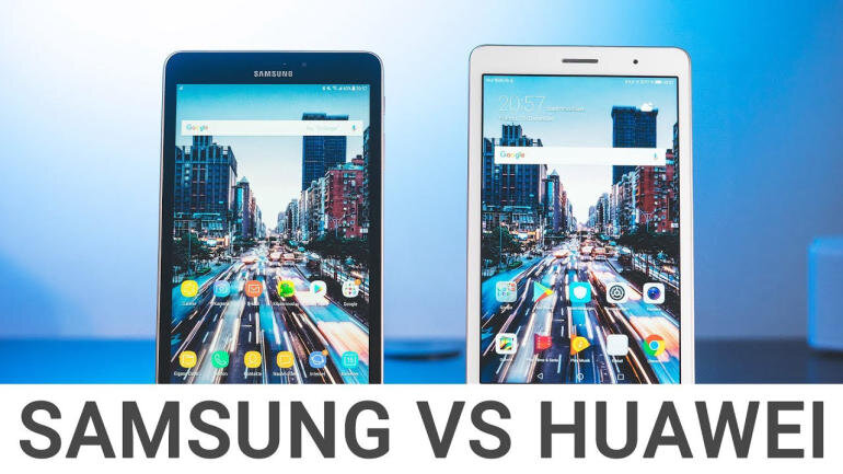 So sánh thời lượng pin, loa, camera của máy tính bảng Samsung và Huawei