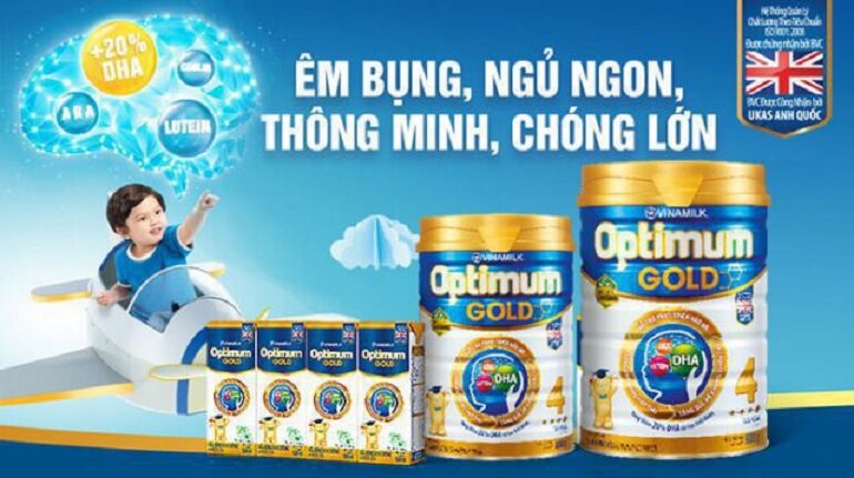 Bé phát triển khỏe mạnh nhờ sữa Optimum Gold